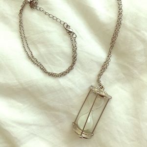 Hour glass necklace